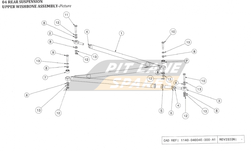 UPPER WISHBONE ASSY Diagram